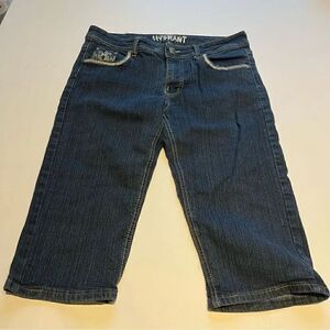Hydrant Women's Blue denim Bermuda shorts Size 10 Embellished pockets